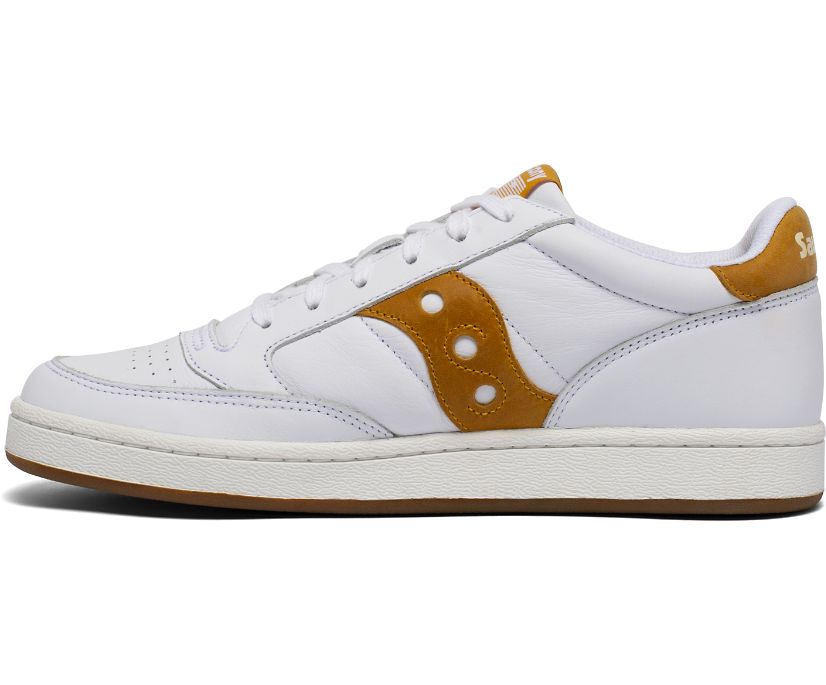 Saucony Jazz Court Women's Originals White / Yellow | AU 052MQZA